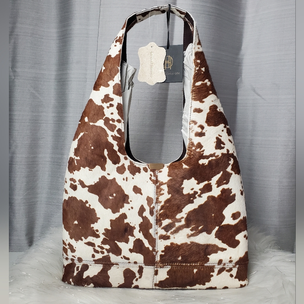 HOUSE OF HARLOW cowhide Leather Hobo Bag - Picture 4 of 8